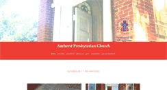 Desktop Screenshot of amherstpresbyterian.org
